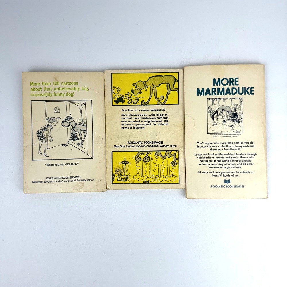 Marmaduke Book Lot 3 Scholastic Book Services Brad Anderson Leeming - Picture 2 of 6